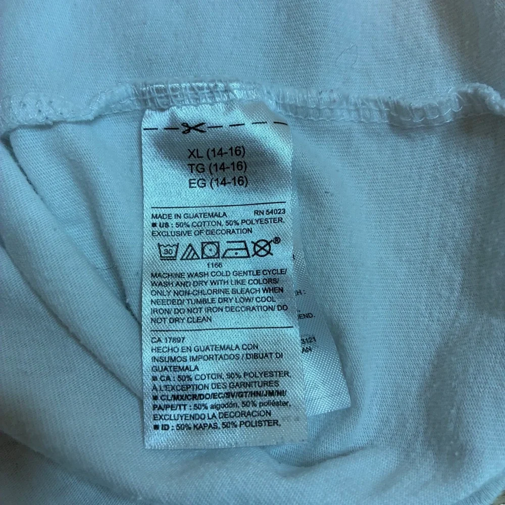 Old Navy Boys XL 14-16 White Long Sleeve Space Graphic Tee Things Are Looking Up